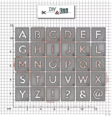 Set de dies : Alphabet scrabble - DIY and Cie