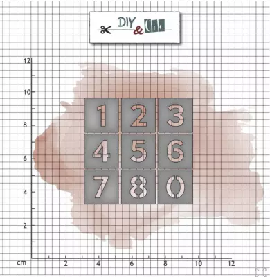 Set de dies : Chiffre scrabble - DIY and Cie