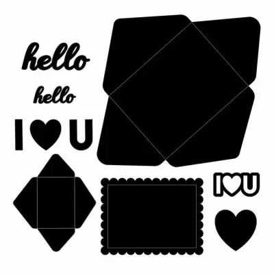 Set de dies - Petite boite et chiffres