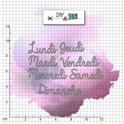 Set de dies : Semaine - DIY and Cie