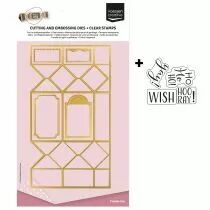 Set de Tampons & Matrices de D&eacute;coupe A4 Bo&icirc;te de No&euml;l Papillote 9pcs