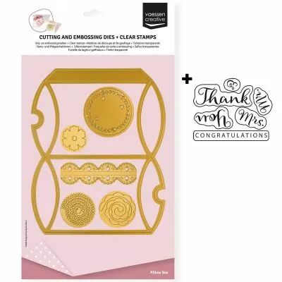 Set de Tampons & Matrices de D�coupe A4 Bo�te Oreiller 12pcs
