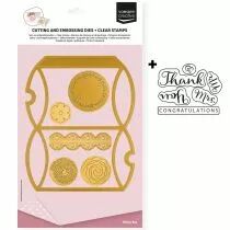 Set de Tampons & Matrices de D&eacute;coupe A4 Bo&icirc;te Oreiller 12pcs