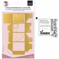 Set de Tampons & Matrices de D&eacute;coupe A4 Bo&icirc;te Surprise 11pcs