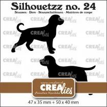 Silhouette n&deg; 24, Chiens debout