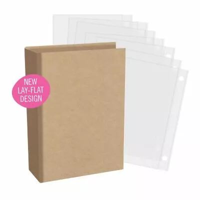Simple Stories SN@P! D-Ring Binder 4\ X6\  - kraft