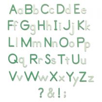 Sizzix Thinlits Dies Alphabet By Lisa Jones 92/Pkg Essential Type