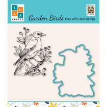 Snellen Die & Clear Stamp Sets Birds Series Garden Birds-1