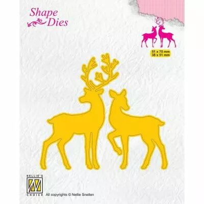 Snellen Dies Continue Deer 86x72mm