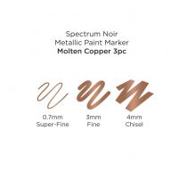 Spectrum Noir Metallic Paint Marker 3/PKg Liquid Copper