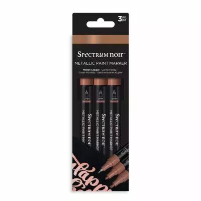 Spectrum Noir Metallic Paint Marker 3/PKg Liquid Copper