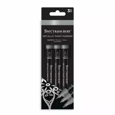 Spectrum Noir Metallic Paint Marker 3/PKg Liquid Silver