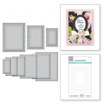 Spellbinders Etched Dies Fluted Classics Rectangles