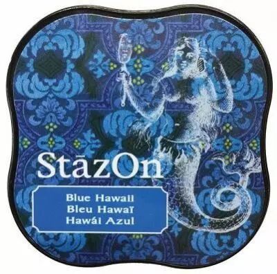 STAZON MIDI INK PAD BLUE HAWAII