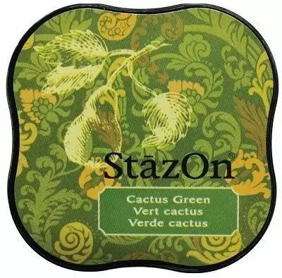 STAZON MIDI INK PAD CACTUS GREEN