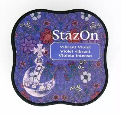 STAZON MIDI INK PAD VIBRANT VIOLET