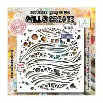 Stencil 262 - 6\'x6\' - Orbit Lines