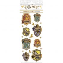 Stickers brillants 8\ X3\  Harry Potter Crests
