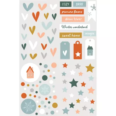 Stickers relief Etoile des neiges - HA PI Little Fox