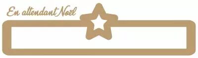 SUPPORT POUR CALENDRIER DE L AVENT MDF 3 MM