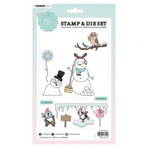 Sweet stories stamp & cutting die Snowman