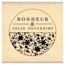 Tampon bois BULLE FLEURIE