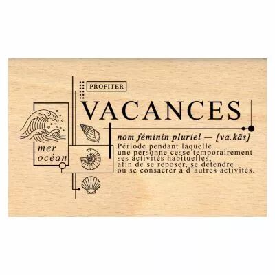 Tampon bois COMPOSITION VACANCES