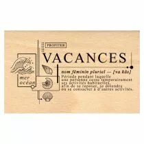 Tampon bois COMPOSITION VACANCES