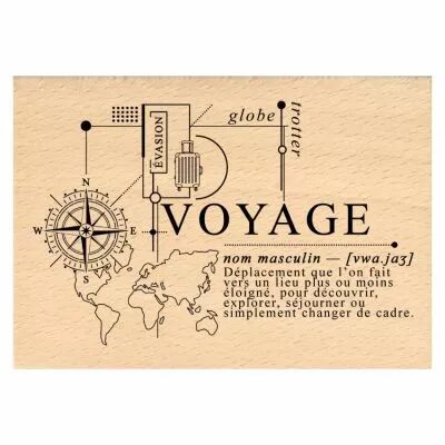 Tampon bois COMPOSITION VOYAGE