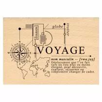 Tampon bois COMPOSITION VOYAGE