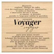 Tampon bois PARTIR VOYAGER
