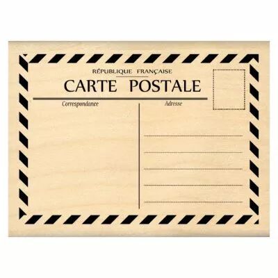 Tampon bois PETITE CARTE POSTALE
