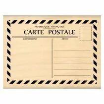 Tampon bois PETITE CARTE POSTALE