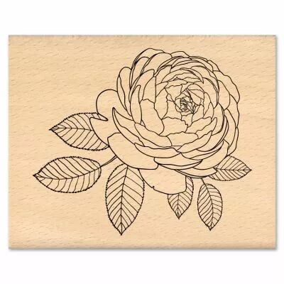 Tampon bois ROSE ANCIENNE