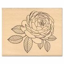Tampon bois ROSE ANCIENNE