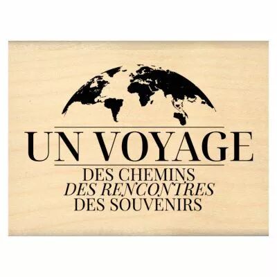 Tampon bois SOUVENIRS DE VOYAGE