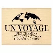 Tampon bois SOUVENIRS DE VOYAGE