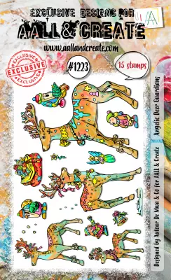 Tampon Clear - 1223 - Angelic Deer Guardians - AALL and Create