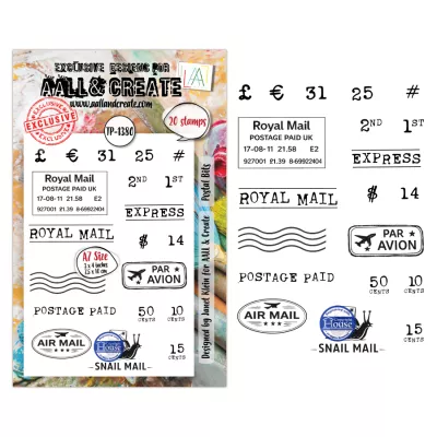 Tampon Clear - 1380 - Postal Bits - AALL and Create