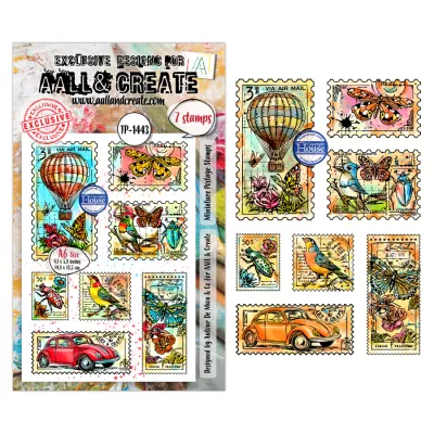 Tampon Clear - 1443 - Miniature Postage Stamps - AALL and Create