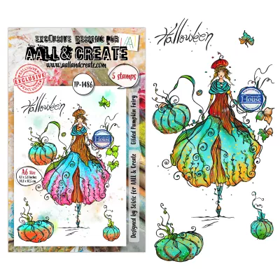 Tampon Clear - 1486 - Gilded Pumpkin Fairy - AALL and Create