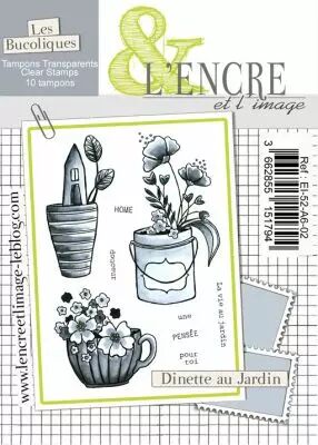 Tampon clear - Dinette au Jardin - L\'Encre et l\'Image