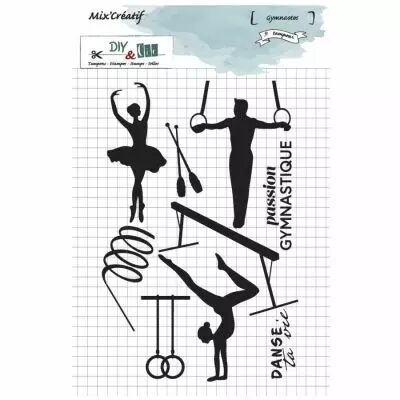 Tampon clear : Gymnastes - DIY and Cie