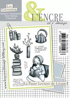 Tampon clear - La Pause Lecture de Leonie - L\'Encre et l\'Image