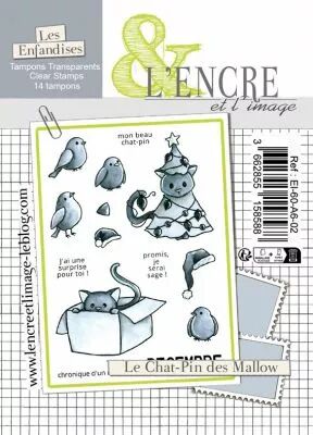 Tampon clear - Le Chat-Pin des Mallow - L\'Encre et l\'Image