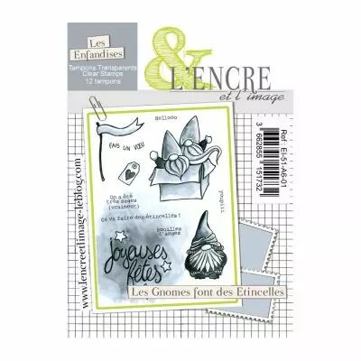 Tampon clear - Les gnomes font des �tincelles - L\'Encre et l\'Image