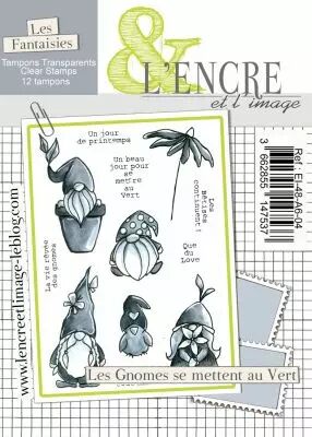 Tampon clear - Les Gnomes se mettent au Vert - L\'Encre et l\'Image