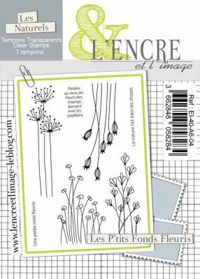 Tampon clear - Les P\'tits Fonds Fleuris - L\'Encre et l\'Image