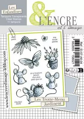Tampon clear - Les Trotte-Menu jardinent - lencreetlimage