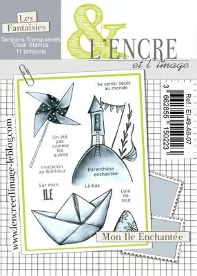 Tampon clear - Mon Ile Enchantee - L\'Encre et l\'Image